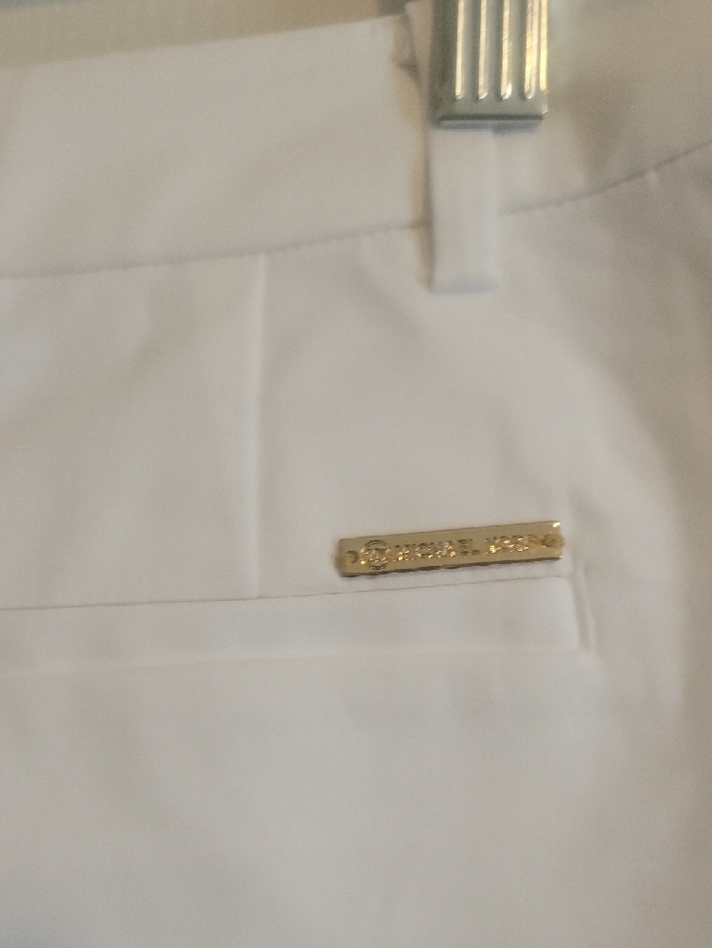 Michael Kors Sz4 White High-Waist Tailored Shorts - Picture 4 of 6